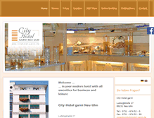 Tablet Screenshot of cityhotel-garni.de